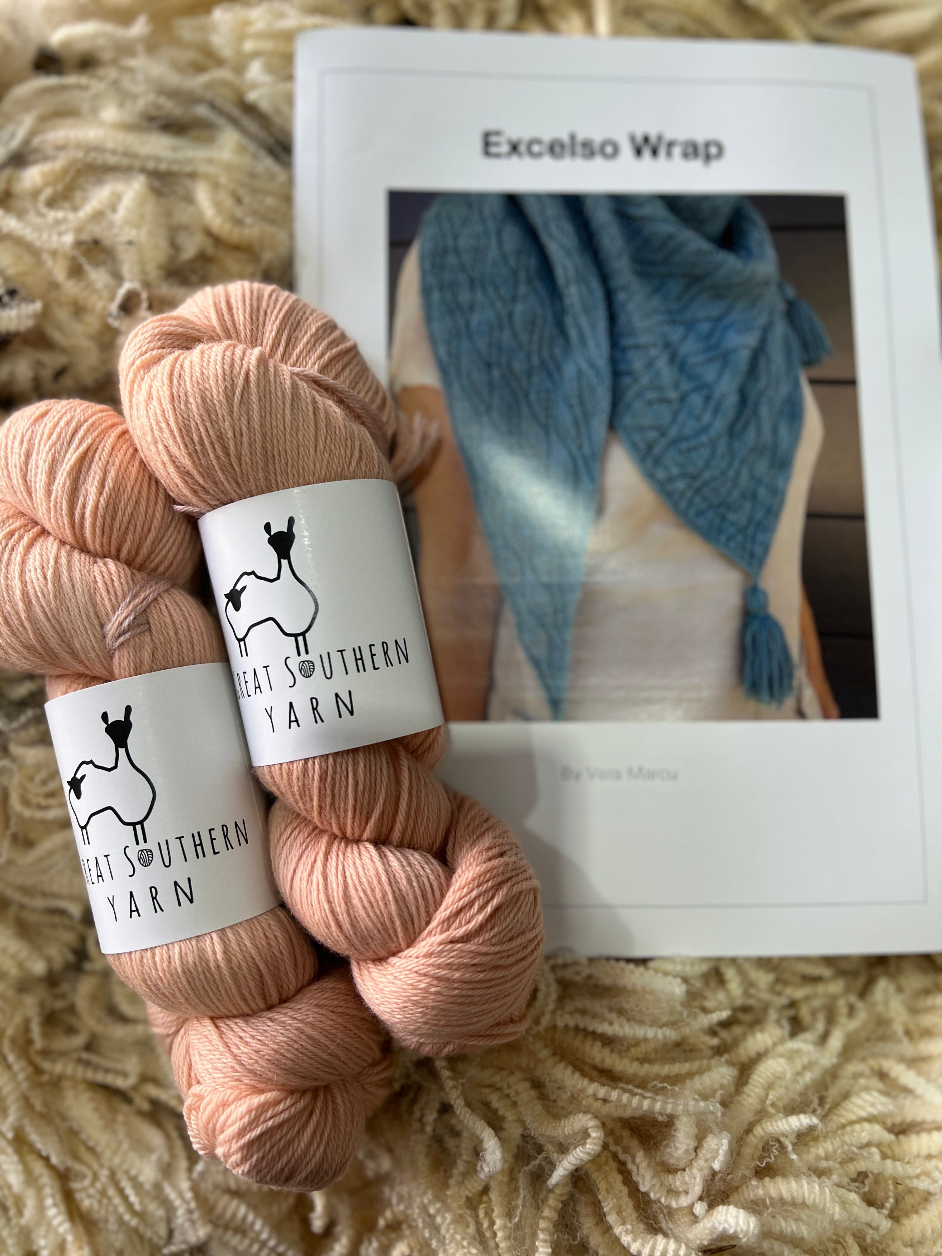 Excelso Wrap by Vera Marcu Pattern and Yarn