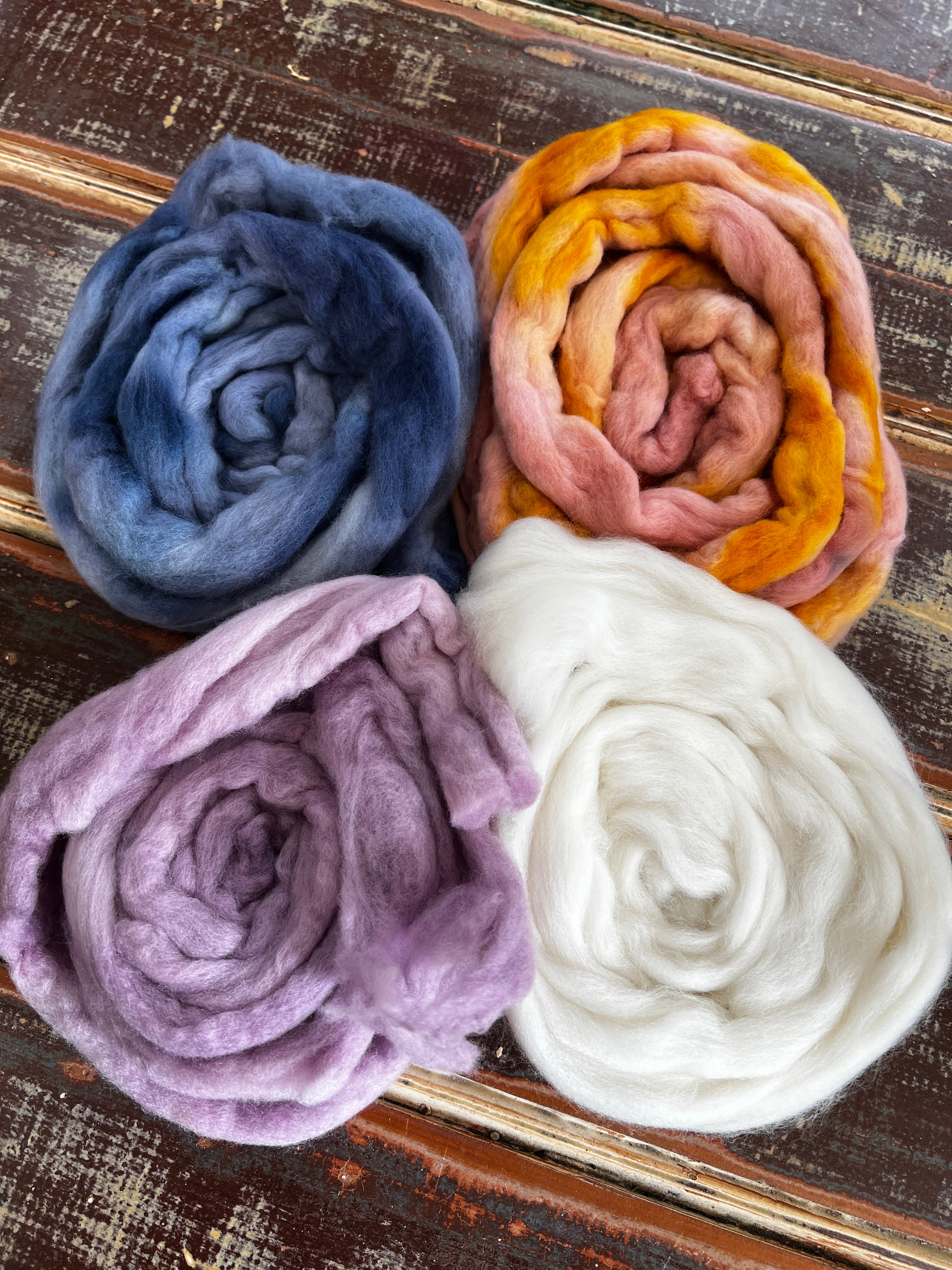 Rain Clouds at Dawn - SRS Merino Roving - Morepork Owl