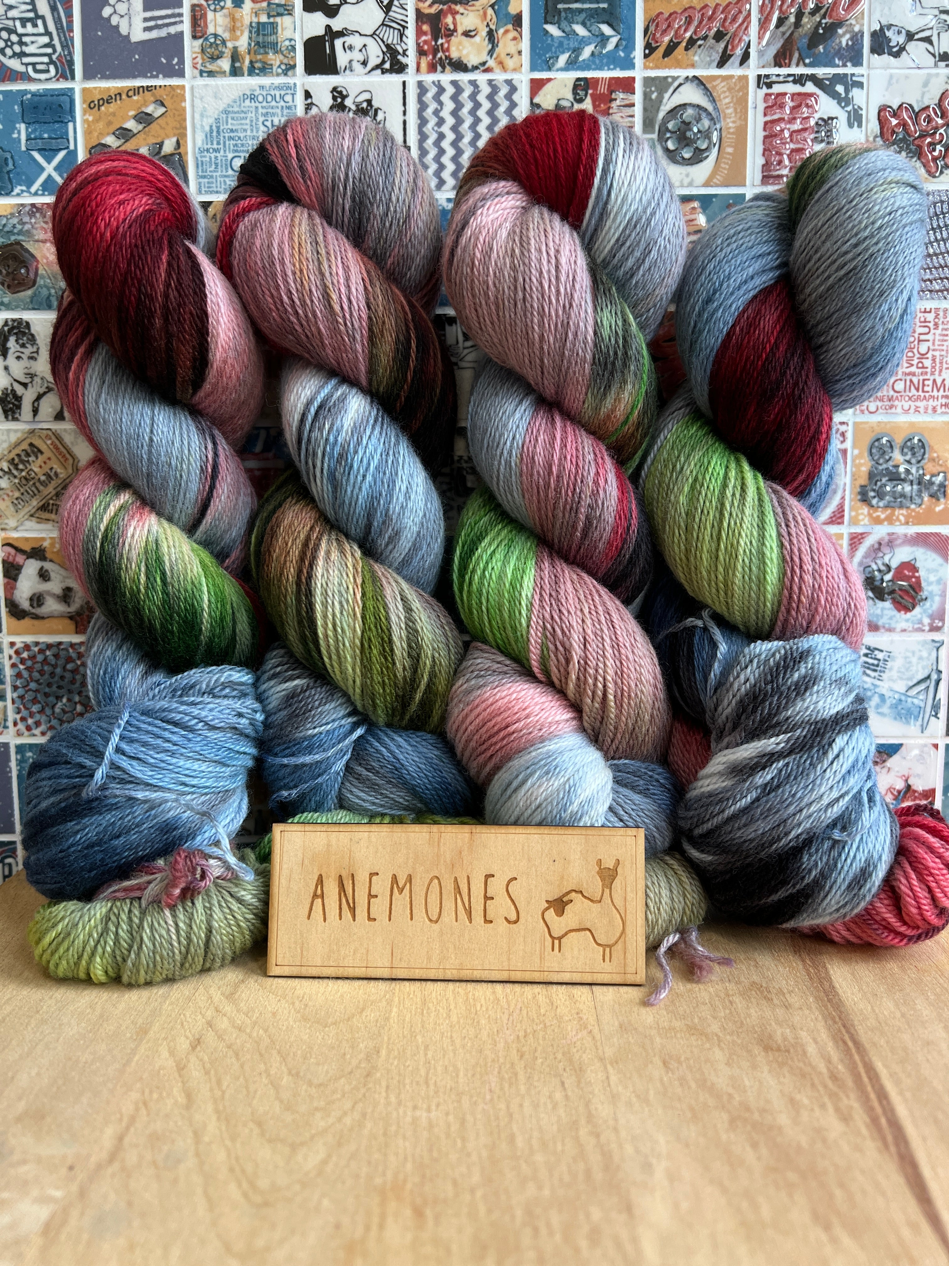 Anemones - 100% Australian SRS Merino (Non-Mulesed) : Nylon