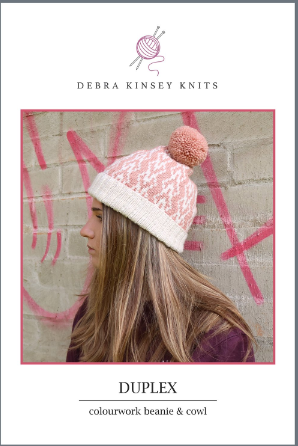 Duplex Beanie: Colurwork Beanie and Cowl - Pattern only