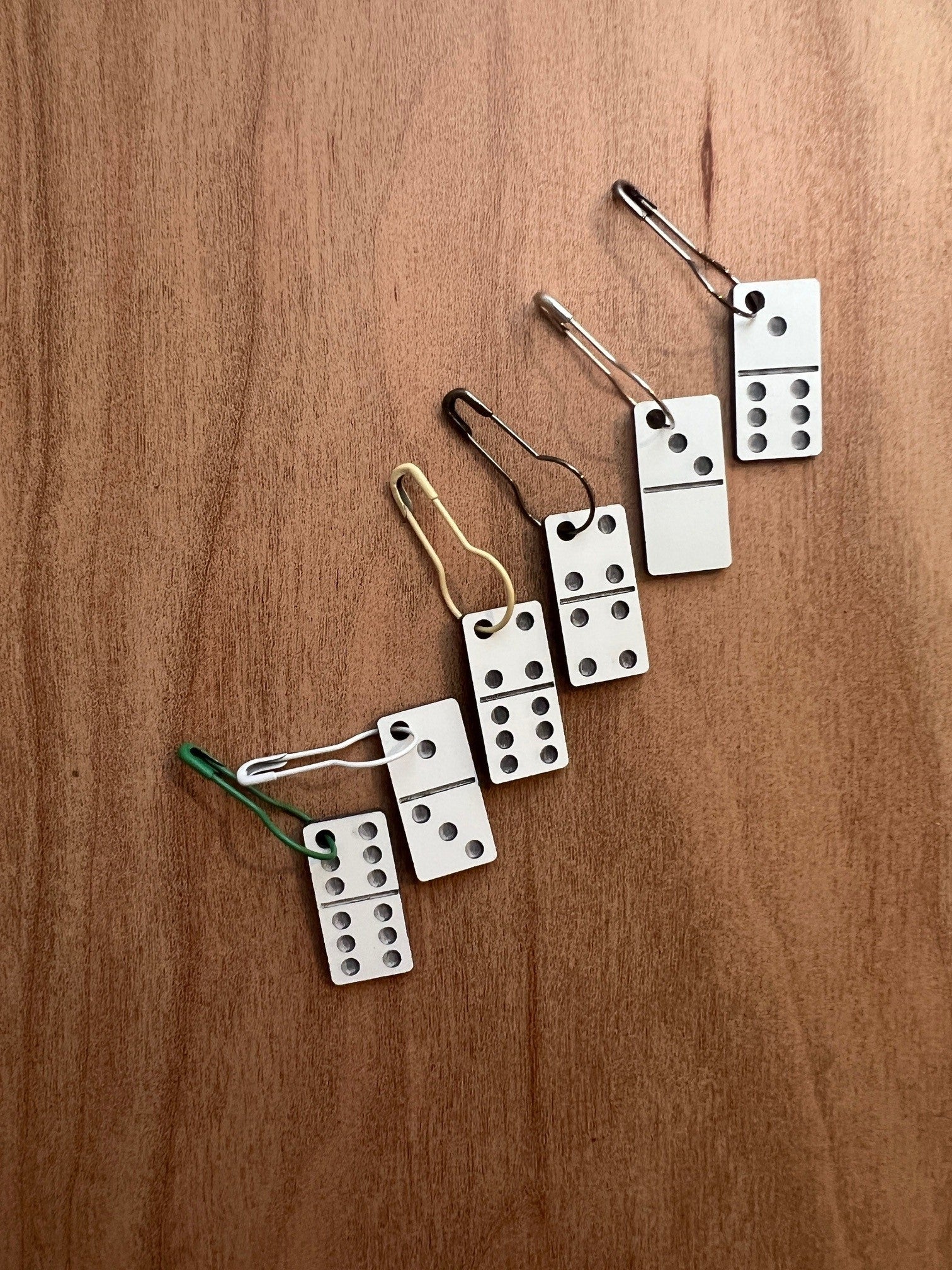 Dominoes Stitch Marker Set - Plastic