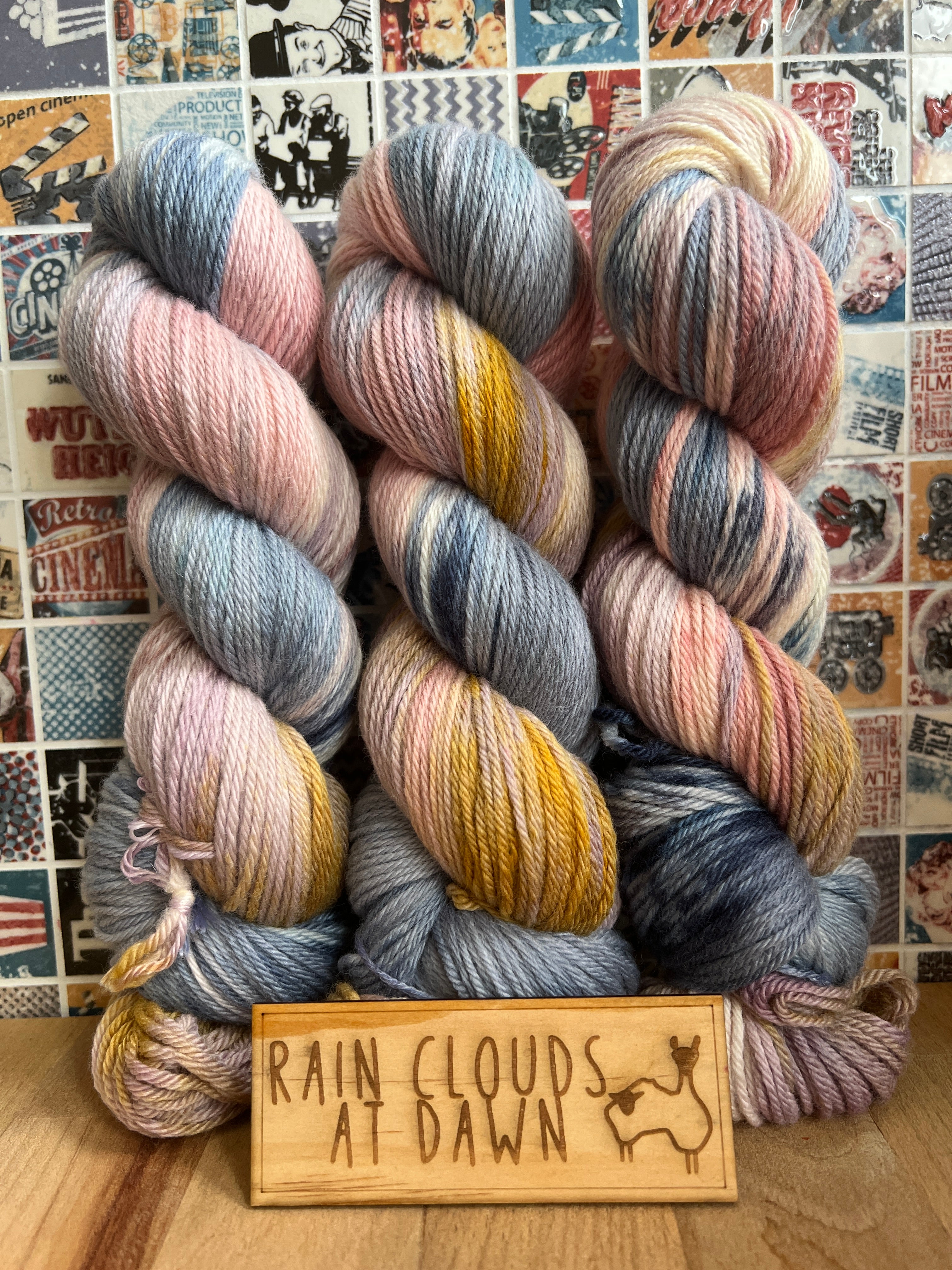 Rain Clouds at Dawn - 100% Australian SRS Merino (Non-Mulesed) : Nylon