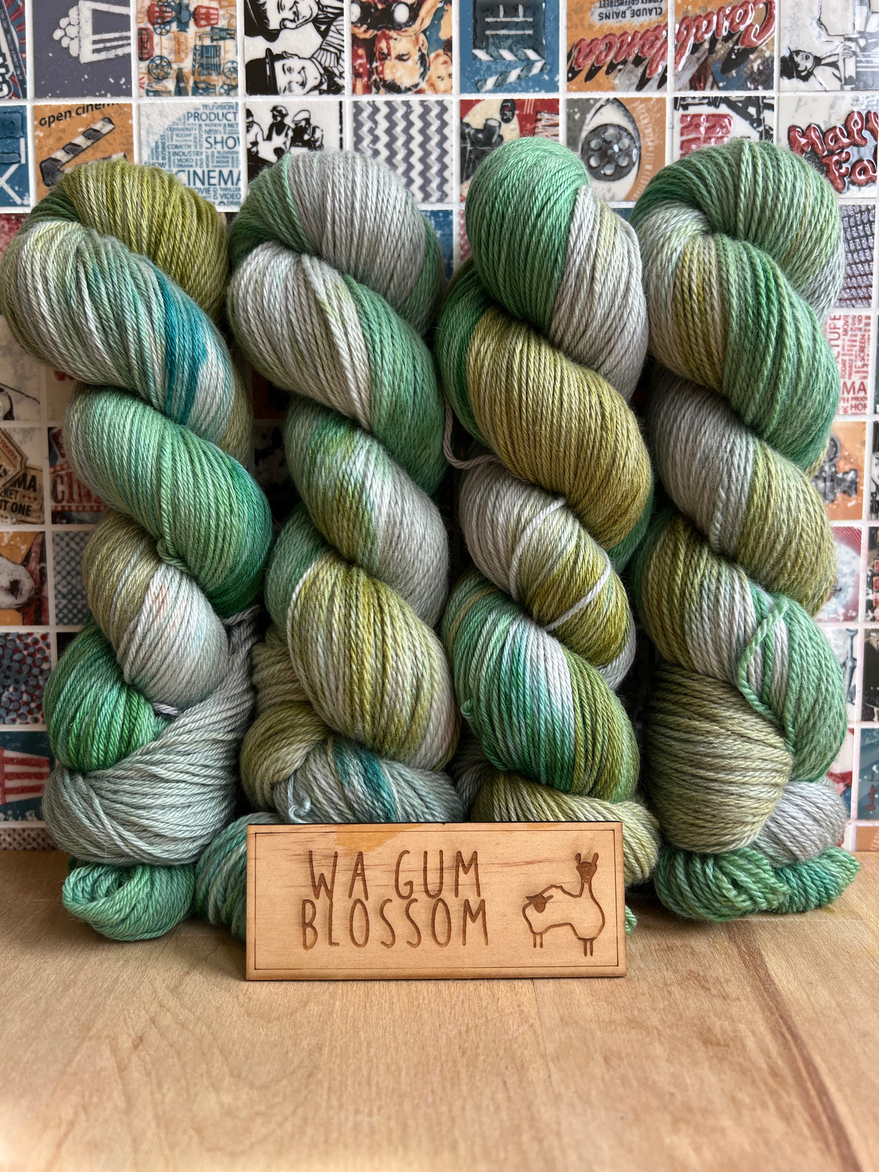 WA Gum Blossom - 100% Australian SRS Merino (Non-Mulesed) : Nylon