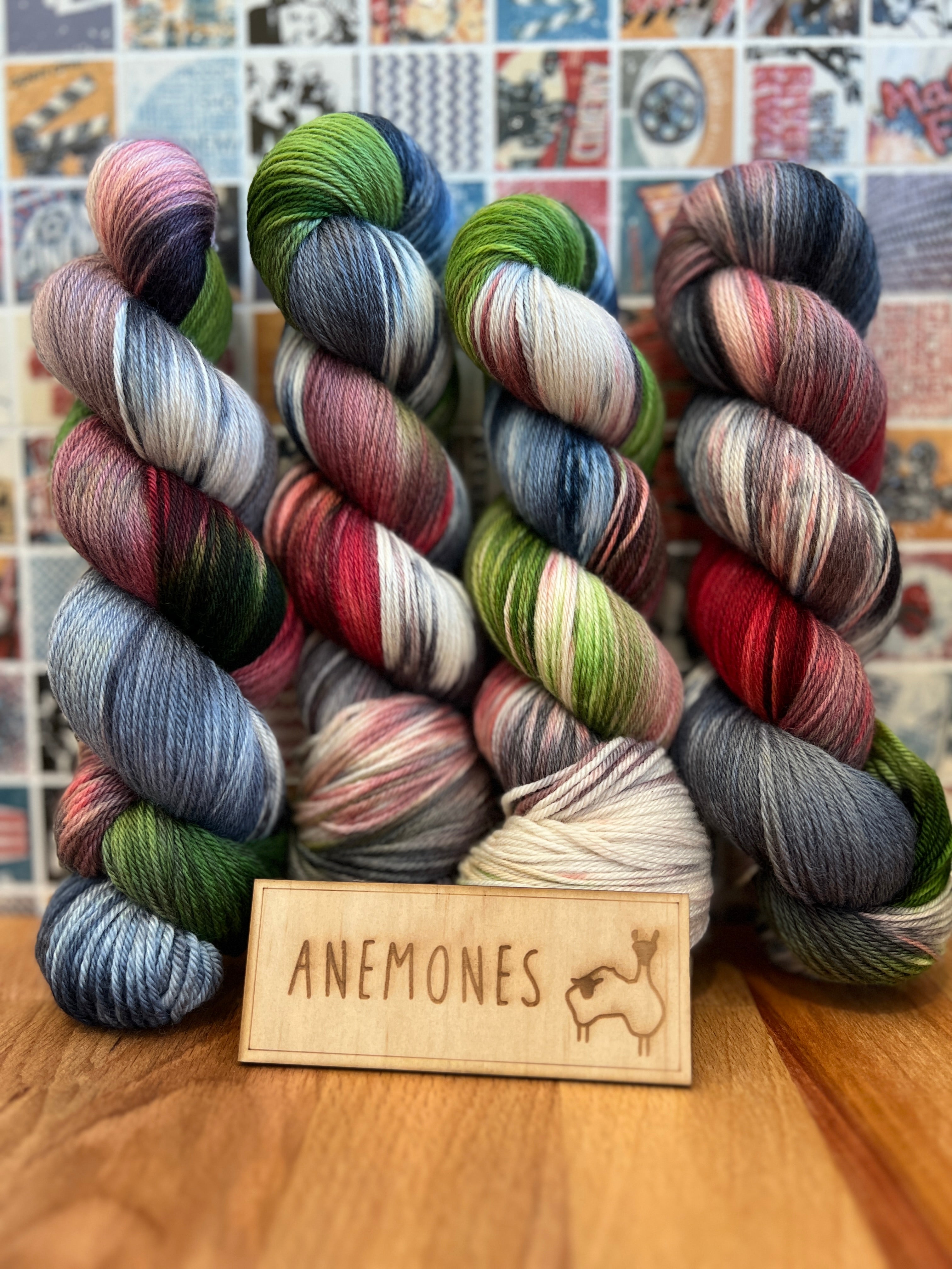 Anemones - 100% Australian SRS Merino (Non-Mulesed)