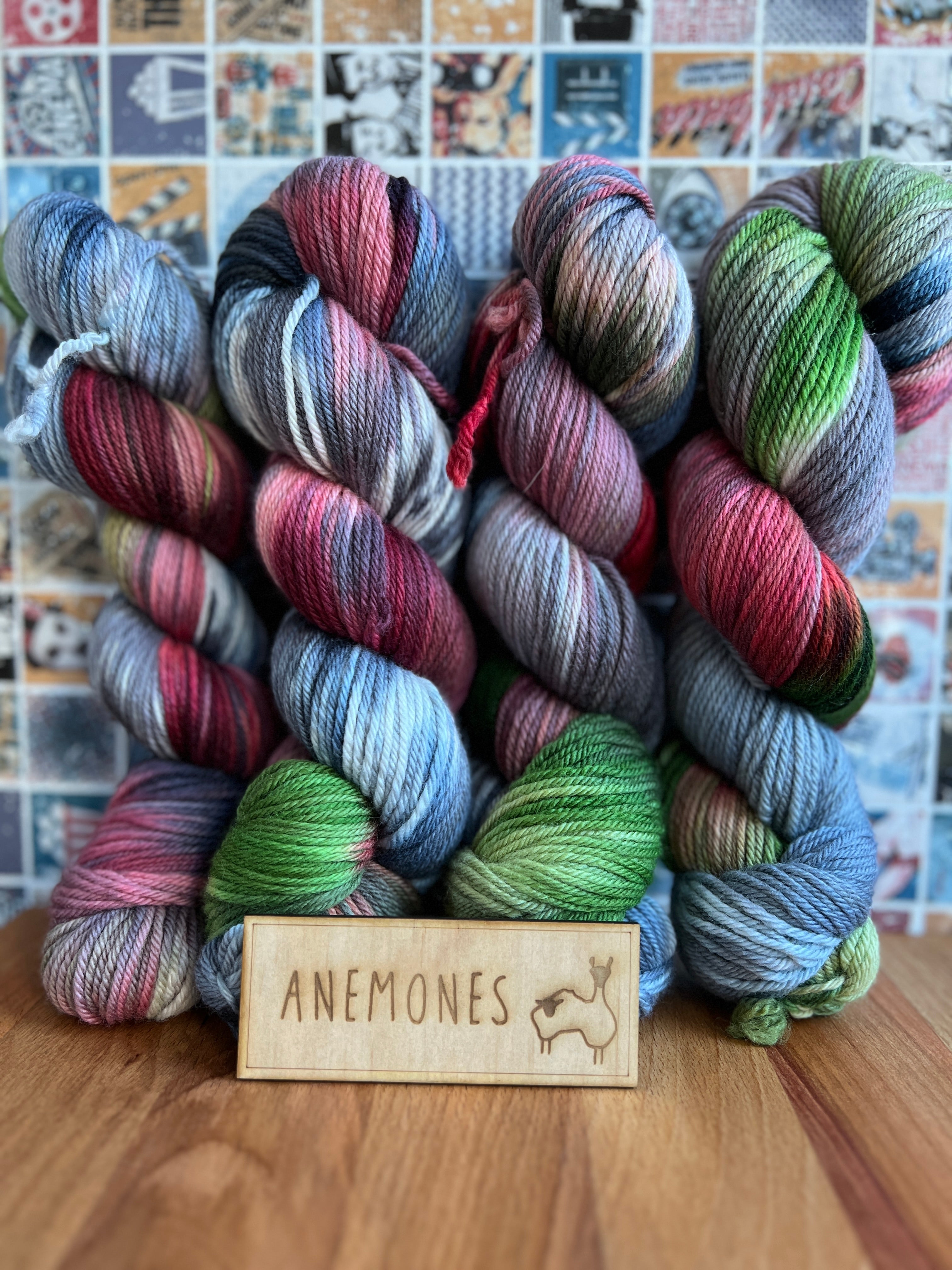 Anemones - 100% Australian SRS Merino (Non-Mulesed)