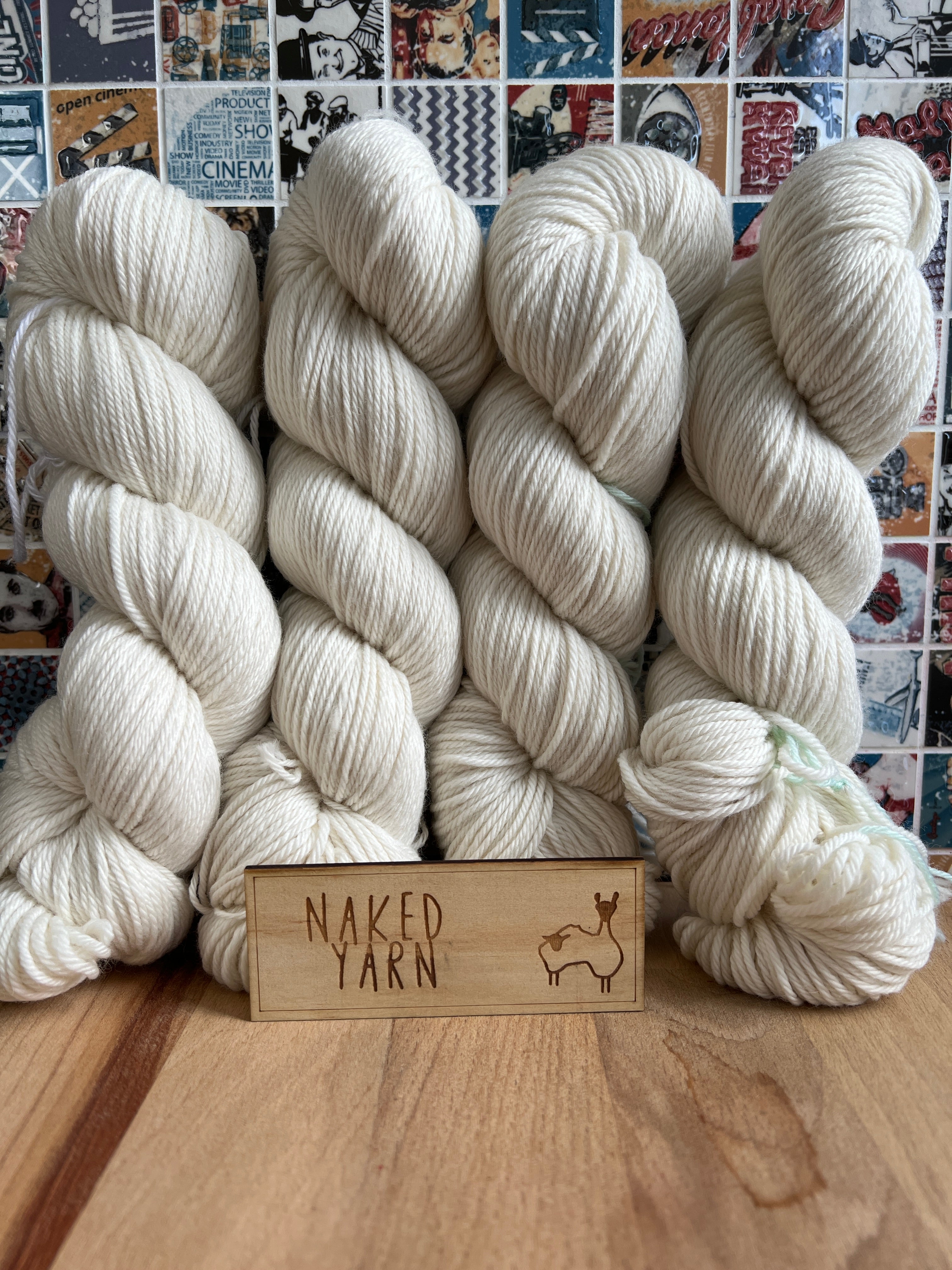 Naked Yarn Skein - 100% Australian SRS Merino (Non-Mulesed) : Nylon
