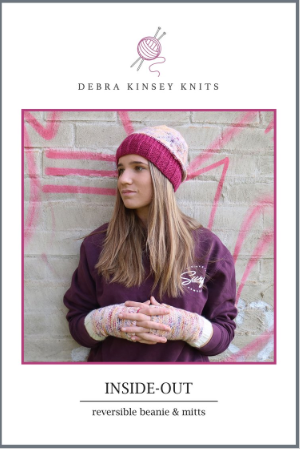 Inside-out: Reversible Beanie & Mitts - Pattern only